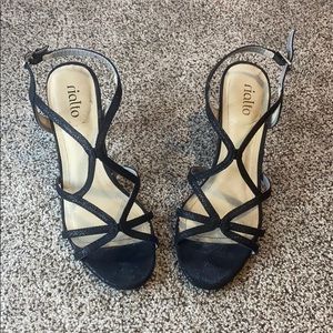 Cute straps heels.